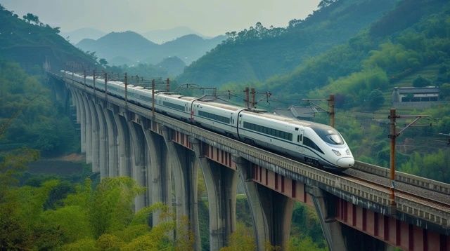 中国最大重载列车试运行时速可达80公里