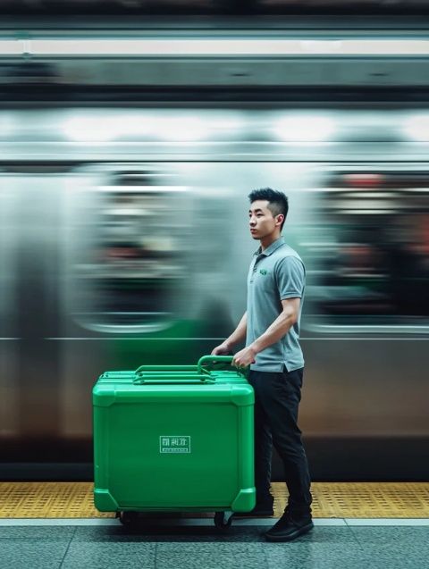 首日运作港铁国产Q-Train彩虹站登场约700人乘坐首班列车