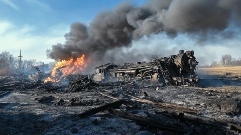 黑河K5133次旅客列车脱轨事故:1至4位车厢侧翻脱轨,救援队伍展开全力搜救和处理事故