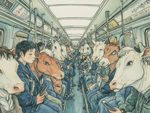 火车上的浮世绘:众生百态,旅途中的心灵画卷
