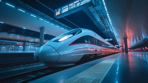 乘上北上的列车,从长春站出发向哈尔滨进发