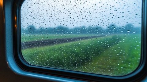 暴雨突然来袭,火车晚点100分钟