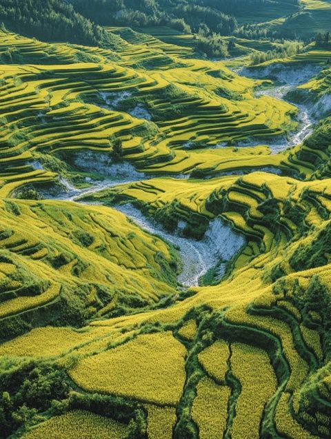 西成高铁油菜花海春景:百万亩金黄映衬速度与美景