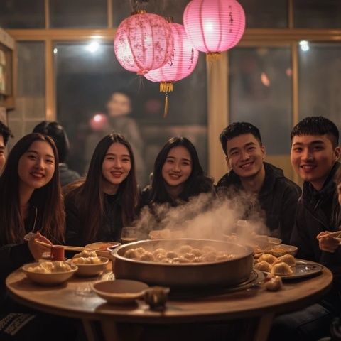 列车上的除夕夜:乘客们一起包饺子过大年