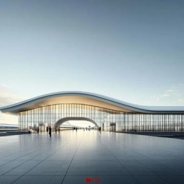 新建太原至徐州高速铁路邯郸东站设计图新鲜出炉!