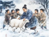 河北一羊倌正在放羊，听到火车轰鸣声后，竟然冲上铁轨站在中间，挥舞双臂逼停火车