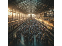 大型火车疯狂爆满! 3节车厢里挤着600个人, 一直拉不动...