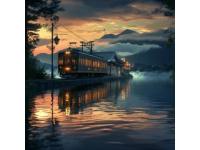 旅游列车载着游客驶向美好的下一站