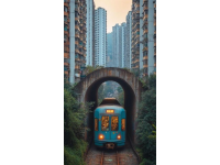 你见过从居民楼里穿过的火车吗？要是去重庆你就看见了,有人说火车从楼里穿过