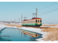 被这一幕感动到了！吉林白山，一辆绿皮火车突然停在了雪原里的轨道上
