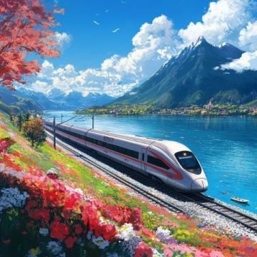 重庆春日列车走红，游客竞相拍摄花海穿越美景
