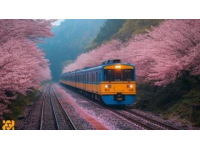 重庆春日列车走红，游客竞相拍摄花海穿越美景