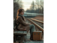 离别家乡，心灵随归途列车远航