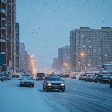 山东多地出现雨雪天气影响交通