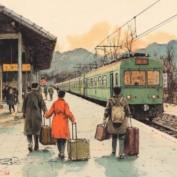 80年代火车站候车厅开放式管理与春运温情回忆