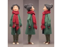 火车上对面的男孩子给对象织围巾引发阿姨们的关注！