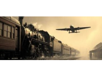 钢轨上的火车行驶：人类对铁路运输的深刻理解与追求