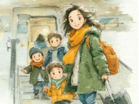 四月车站：大妈临上车仍忘我跳舞