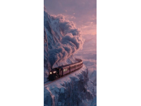 雪夜列车驶向童话的旅途