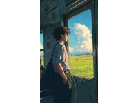 现在，我正坐在开往神木的绿皮火车上