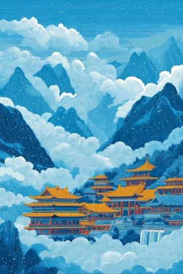 东行列车上，祁连山的多彩画卷
