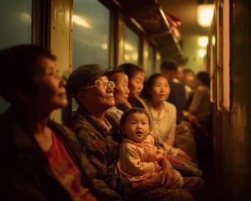 拉萨火车上的旅途