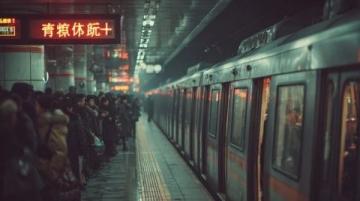 火车旅行记录夜晚九点,停车在合肥站,看到这两个场景,12是坐绿皮火车的