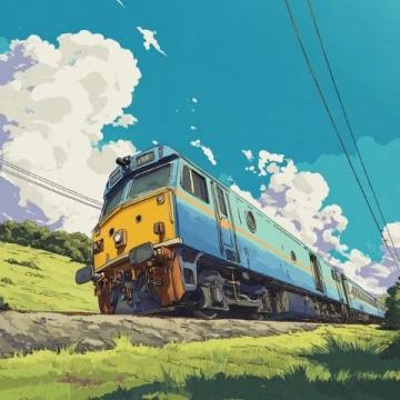 列车驶入夏日调色盘 夏日列车