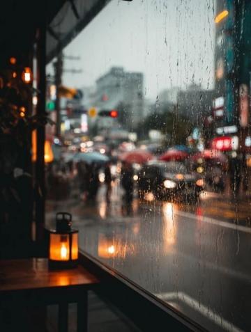 下著大雨的日子