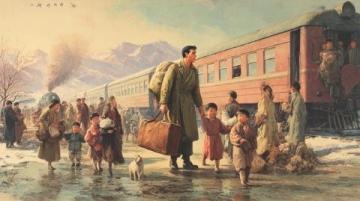 甘肅一女子目睹火車母子情深
