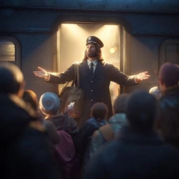 火车起飞!列车员慌乱的声音