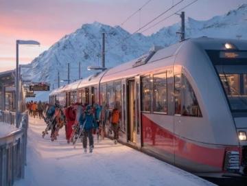 瑞士创最长客运列车世界纪录：1.9公里阿尔卑斯山脉之旅
