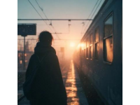 生活如列车奔向未知，工作压力下的孤独与温暖相伴