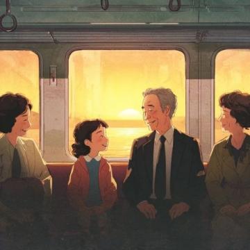 深夜列车上的哭泣：一场突如其来的家庭悲剧引发乘客共情