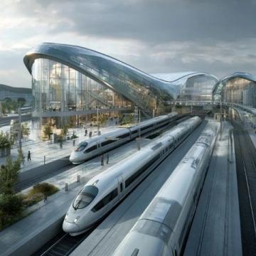 广湛高铁通车在即,湛江西站现汽车展景象