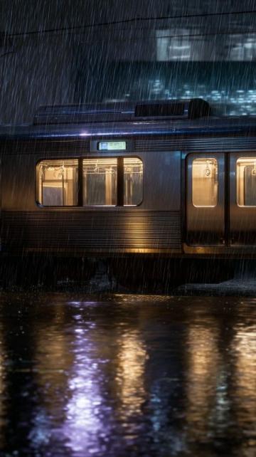 济宁火车站受大雨影响部分列车晚点，工作人员积极应对提供信息服务