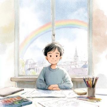 少年画火车，病床当站台，梦想没等来录取通知书