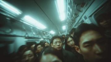 一幕发生在繁忙火车站, 一触即发的险情