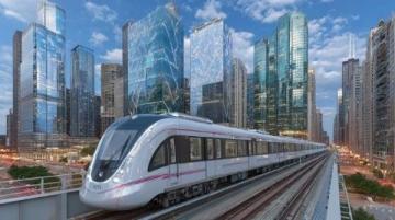 中国研发的中低速磁浮列车首次试验运行