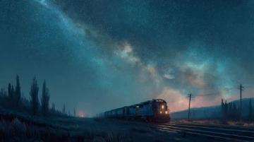 深夜里的幽灵列车传说