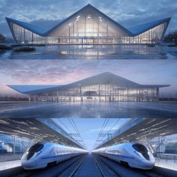 河南即将新建3座高铁站！平顶山南站、舞阳北站和周口西站效果图曝光