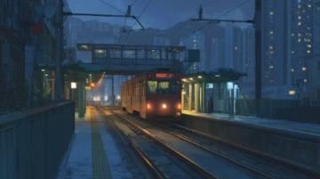 从城都座K530到达州的夜晚，已经悄然降临,列车缓缓驶出车站