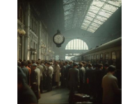 工作日车站一幕：列车启动前的紧张瞬间令人心跳加快