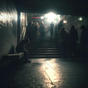 角落里的紧握：错过火车的紧张瞬间