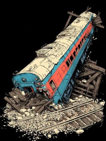 危机时刻!一辆载满乘客的列车几乎与另一列列车相撞!