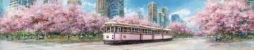 苏州高新区有轨电车樱花主题列车正式开通