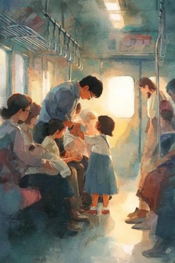 甘肃列车上的温暖一幕：母子长途旅行母亲未进食