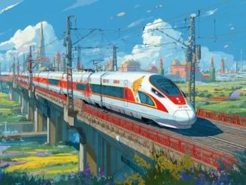 中国高铁运营里程突破五万公里