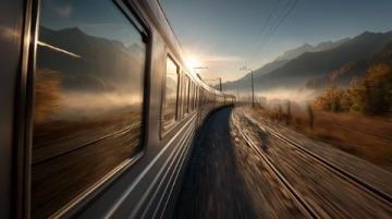 人生如一列车行驶的旅程，带着希望、力量及相遇与离别