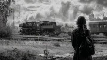 人生如一列车行驶的旅程，带着希望、力量及相遇与离别